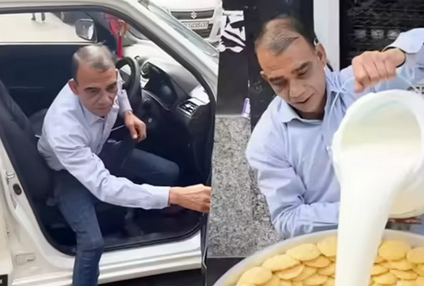 ‘करोडपति चाट किङ’ को प्रेरणादायी कथा, जो बीएमडब्लू कार चढेरपनि सडकमा गर्छन व्यवसाय