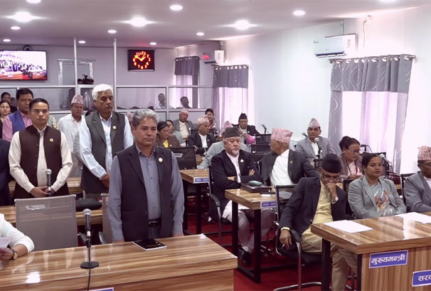 बजेटमाथि असन्तुष्टि जनाउँदै नेकपाको अवरोध, कर्णाली प्रदेशसभा बैठक अनिश्चित