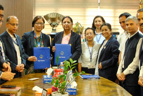 टेलिकम र जल तथा मौसम बिज्ञान विभागबीच जल तथा मौसमजन्य विपद् जोखिम सम्बन्धी पूर्वसूचना प्रवाह गर्ने सम्झौता