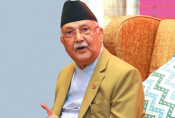 ओली अनुपस्थित, बधाई अनलाइन