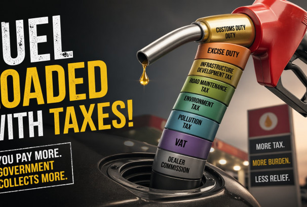 नेपालीले किन्ने इन्धनमा ८ तहका कर: प्रतिलिटर ५७ रुपैयाँभन्दा बढी सरकारलाई