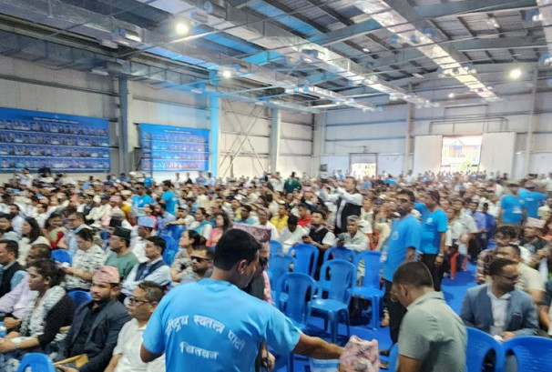रास्वपाको बन्दसत्र शुरु, महाधिवेशनका एजेन्डामाथि छलफल प्रारम्भ, लामिछानेसहित शीर्ष नेता बन्दसत्रमा, बालेन अनुपस्थित