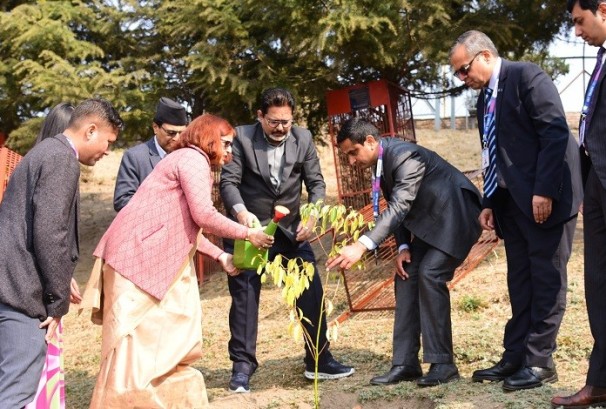 नेपाल एसबिआई बैंकद्वारा पशुपति मन्दिर परिसरमा वृक्षारोपण कार्यक्रम आयोजना