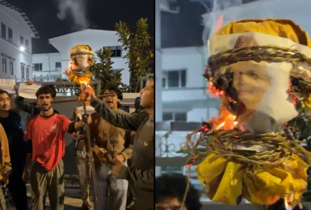 एमालेभित्र 'युवा विद्रोह' चर्कियो, महासचिवको पुतला दहन