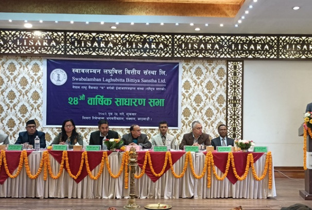 लाभांश पारित गर्दै स्वावलम्बन लघुवित्तकोको एजीएम सम्पन्न, सञ्चालकमा श्रेष्ठ निर्विरोध निर्वाचित