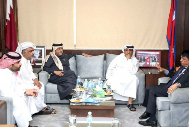 आइएमई ग्रुपमा कतारको व्यवसायिक प्रतिनिधिमण्डल, व्यापार र लगानी सहकार्यमा संवाद