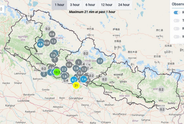 आज देशभर वर्षा, चट्याङ र हिमपातको सम्भावना, केही स्थानमा भारी वर्षा हुने