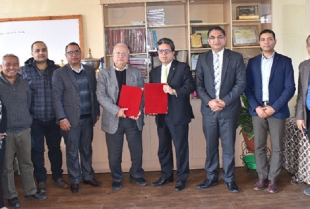 नेपाल बैंकर्स संघ र काठमाण्डौ विश्वविद्यालय स्कुल अफ म्यानेजमेन्टबीच सम्झौता
