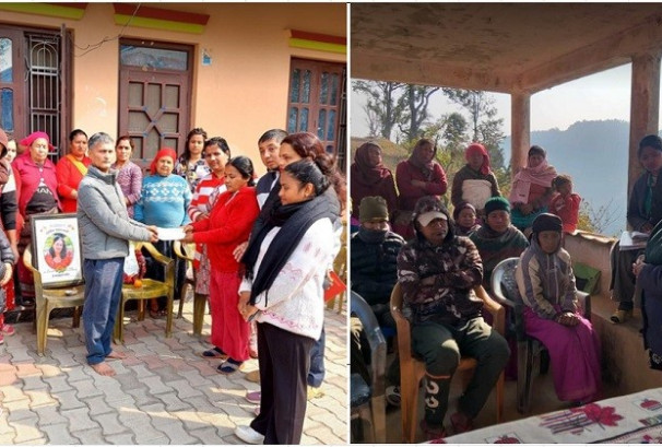 नेष्डो समृद्ध लघुवित्तद्वारा दुई सदस्यको कर्जा मिनाहा तथा बीमा रकम भुक्तानी