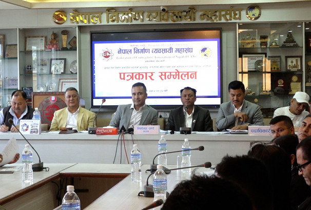सरकार–निर्माण व्यवसायी तनाव चुलिँदै, माग सम्बोधन नभए आयोजना ठप्प पार्ने चेतावनी