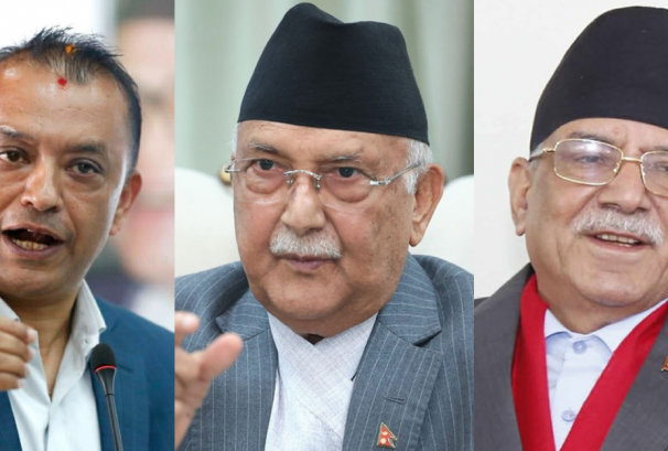 प्रदेश सत्ता समीकरणमा प्रचण्डको दोहोरो संवाद, ओली र गगन दुवैसँग सम्पर्क