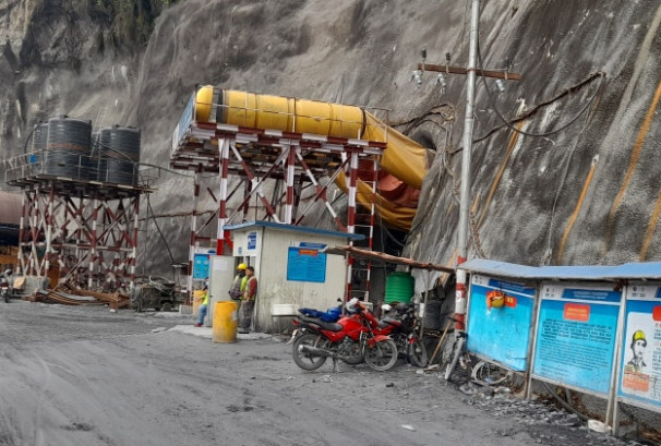 तनहूँ जलविद्युत् आयोजनाको मुख्य बाँध निर्माण ५० प्रतिशत सम्पन्न