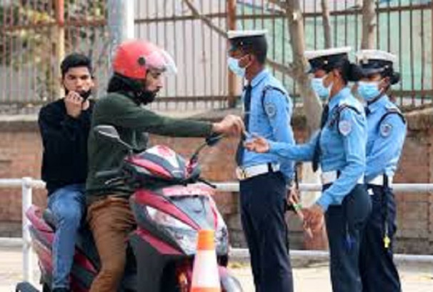 काठमाण्डौमा ट्राफिक कडाइ, २४ घण्टामा २३.२० लाख राजस्व संकलन