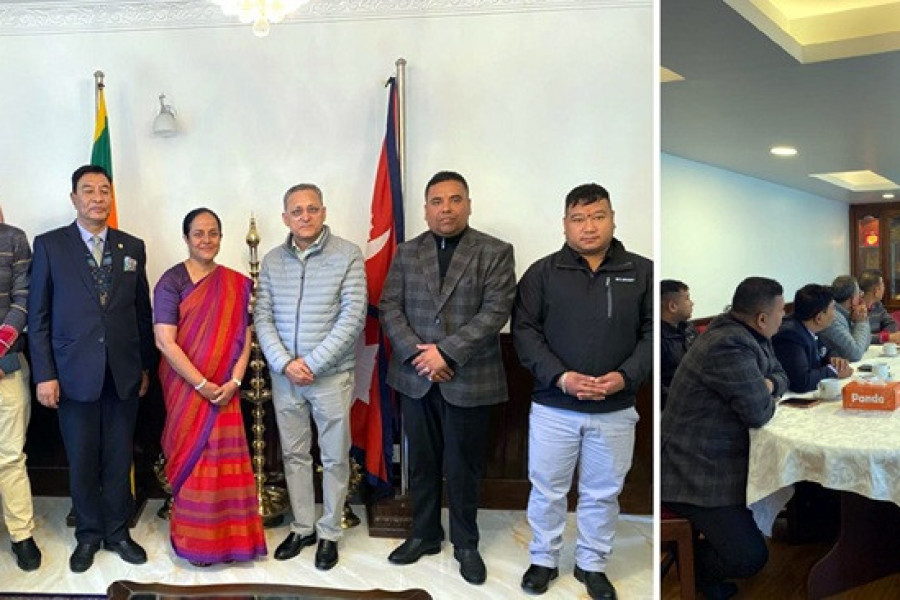 एनएससीसीआईका पदाधिकारी र श्रीलंकाका राजदूतबीच भेटघाट, व्यापार, लगानी र संयुक्त उद्यमलगायतका विषयमा छलफल