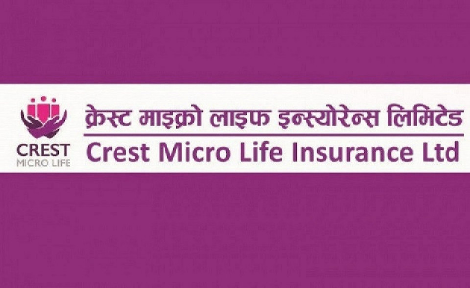 क्रेस्ट माइक्रो लाइफको १.१२ लाख कित्ता सेयरको लक इन अवधि असोजमा समाप्त हुने
