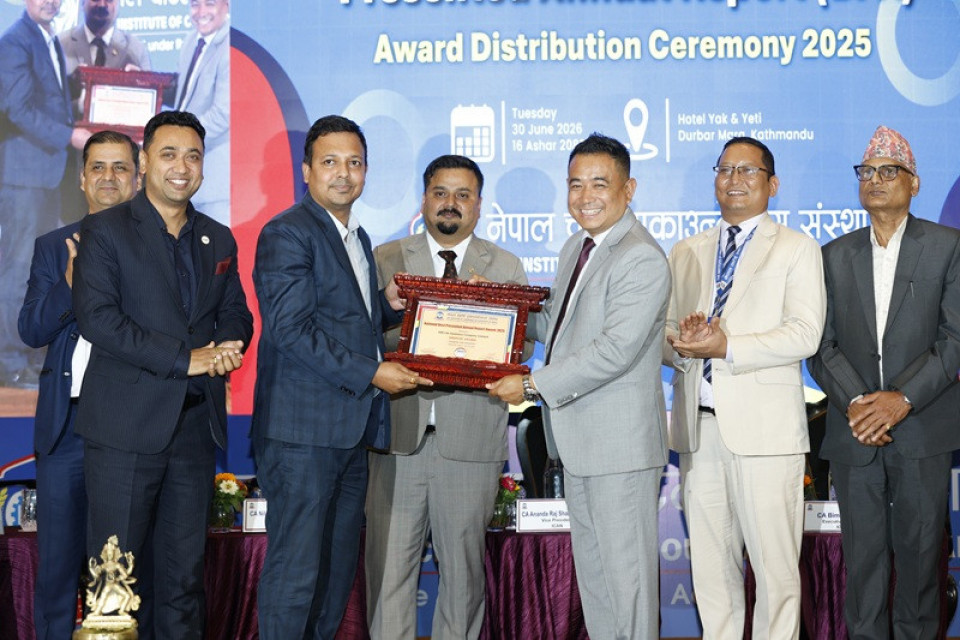 आईएमई लाइफलाई National Best Presented Annual -BPA_ Report Award अन्तर्गत Bronze Award प्रदान