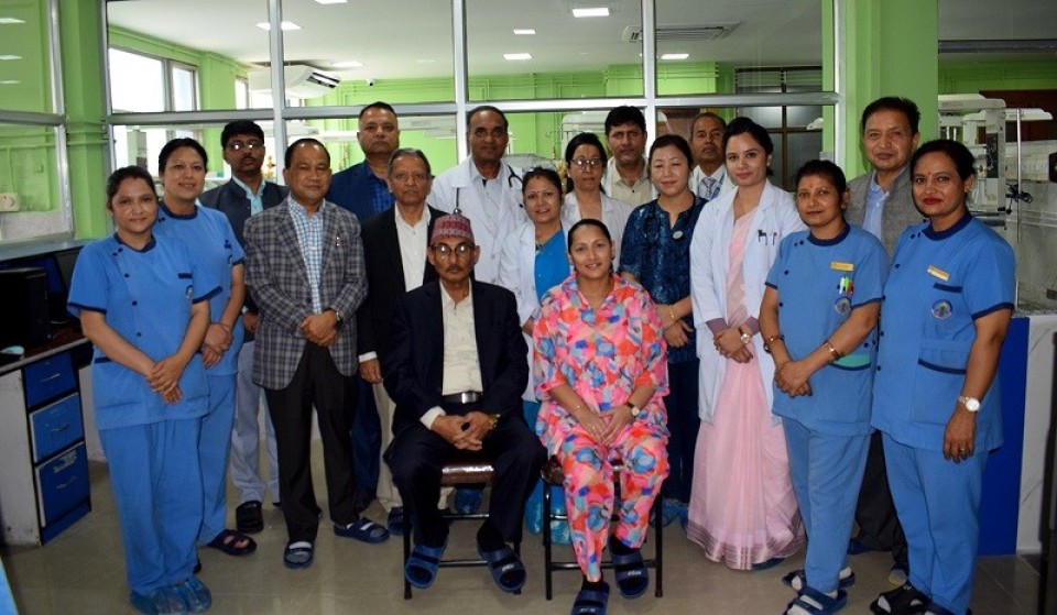 नेपाल मेडिकल कलेजको एनआईसियूको स्तरोन्नति