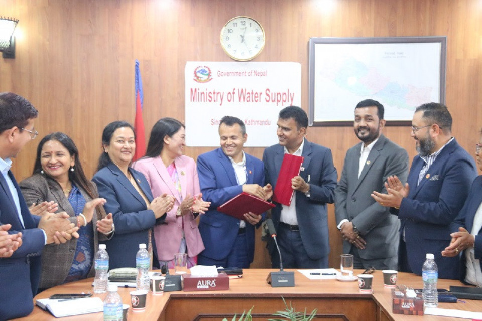 खानेपानी मन्त्रालय र कर्णाली प्रदेश जलस्रोत मन्त्रालयबीच सम्झौता