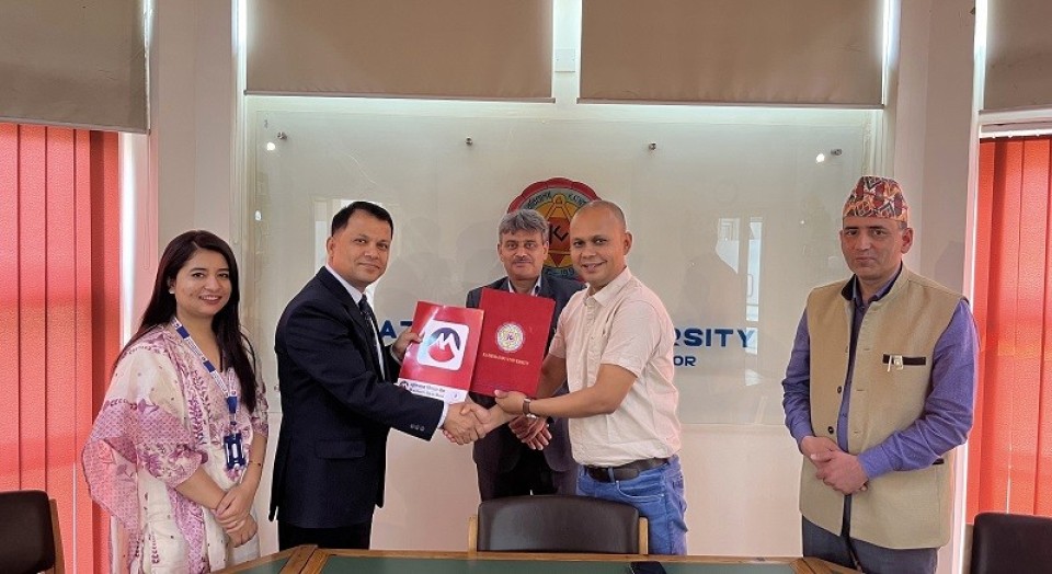 मुक्तिनाथ विकास बैंकद्वारा ग्रीन हाइड्रोजन इन्धनको अनुसन्धानका लागि काठमाण्डौ विश्वविद्यालयसँग सहकार्य