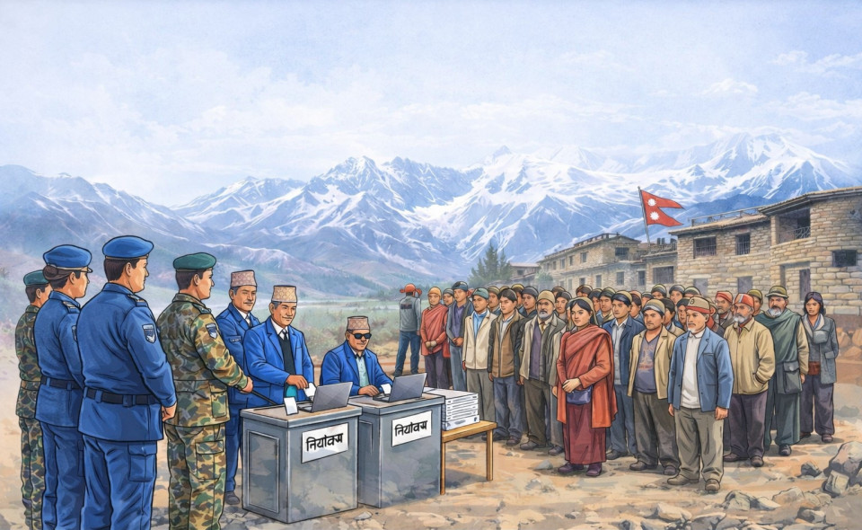 ३४ मतदाताका लागि १८ कर्मचारी !