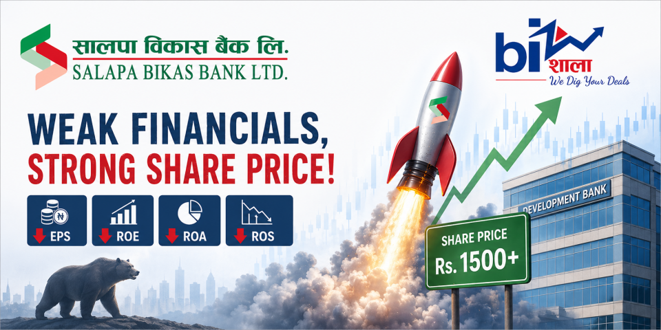 इपीएस, डिपिएस, आरओईदेखि आरओएसम्म नेगेटिभ, सेयरमूल्य भने १५०० माथि !