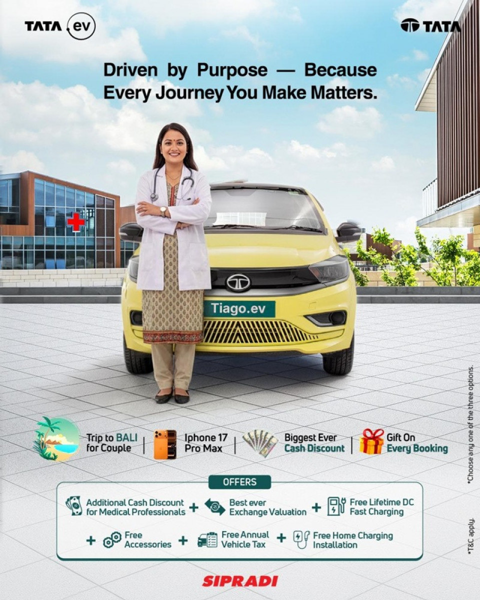 टियागो ईभीमा मेडिकल प्रोफेशनलहरूका लागि विशेष अफर, हरेक बुकिङमा लिटम्यान स्टेथोस्कोप