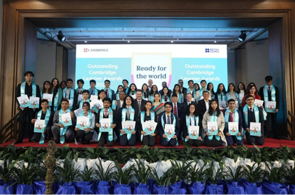 आउटस्ट्यान्डिङ क्याम्ब्रिज लर्नर अवार्डमा नेपाली विद्यार्थीको उत्कृष्ट नतिजा