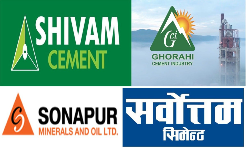 चार सिमेन्ट कम्पनीको वित्तीय रिपोर्ट: कम पूँजी भएका कम्पनीकै सेयरभाउ सस्तो