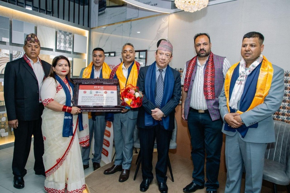 प्राइम टायल्सको शोरुम उद्घाटन सम्पन्न
