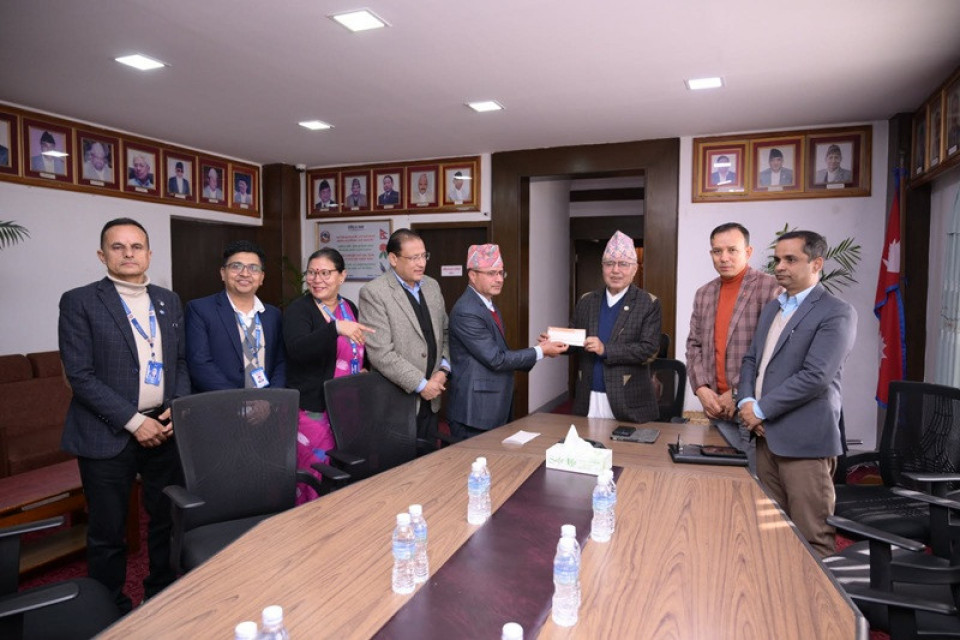 नागरिक लगानी कोषद्वारा भौतिक पूर्वाधार पुनर्निर्माण कोषमा रु. ५१ लाख योगदान