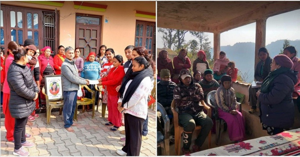 नेष्डो समृद्ध लघुवित्तद्वारा दुई सदस्यको कर्जा मिनाहा तथा बीमा रकम भुक्तानी