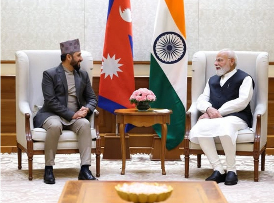 रवि लामिछानेसँगको भेटमा मोदीले भने ‘नेपाल सधैँ प्राथमिकतामा’