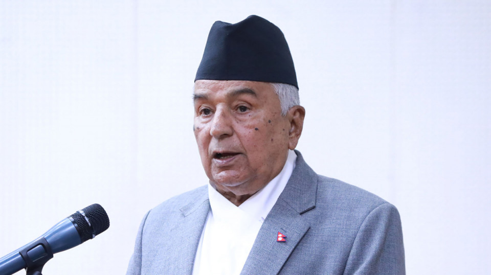 आपसी सद्भाव र राष्ट्रिय एकता कायम राख्न राष्ट्रपति पौडेलको अपिल