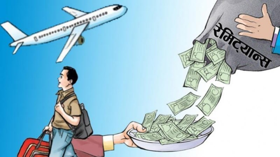 ८ महिनामा रु.१४.४९ खर्ब रेमिट्यान्स भित्रियो